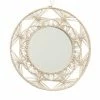 Spiegel - Creme - Makramee - Ø 37 Cm