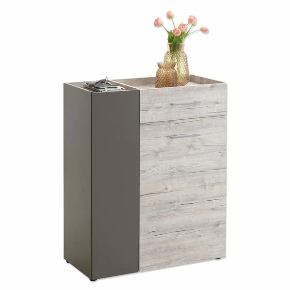 Kommode - Sandeiche - Lava - 2-türig 1 Kommode - Sandeiche - Lava - 2-türig