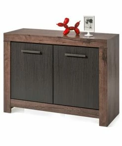 Kommode - Schlammeiche-Schwarzeiche - 2 Türen - 112 Cm