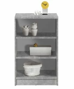 Regal - Beton-weiß - 2 Einlegeböden - 54 Cm Breit