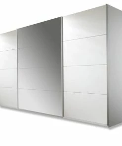 Schwebetürenschrank - Alpinweiß - 315 Cm Breit