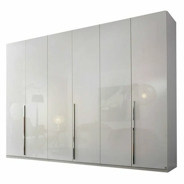 Drehtürenschrank - Alpinweiß - Weiß Hochglanz - 301 Cm 1 Drehtürenschrank - Alpinweiß - Weiß Hochglanz - 301 Cm