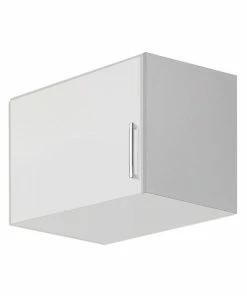 Schrankaufsatz - Alpinweiß - 1-türig - Links