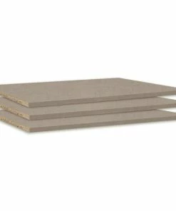 3er-Set Fachböden - Leinenoptik - 66 Cm