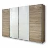 Schwebetürenschrank - San Remo Eiche-weiß - 361 Cm Breit