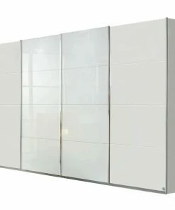 Schwebetürenschrank - Alpinweiß - 361 Cm Breit