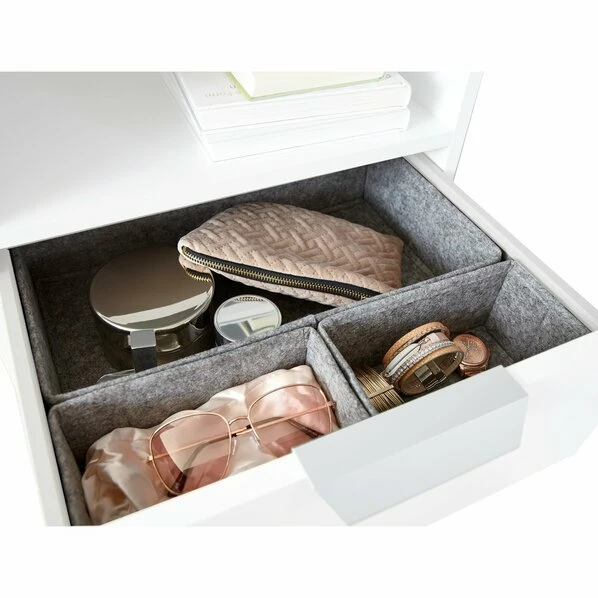 3-teilige Inneneinteilung Für Schubkasten - Grau 1 3-teilige Inneneinteilung Für Schubkasten - Grau