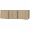 Schrankaufsatz - Sonoma Eiche - 136 Cm