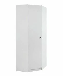 Eckschrank - Alpinweiß - Abschließbar - 85 Cm Breit