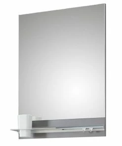 Spiegel - Quarzgrau Matt - 50x70 Cm