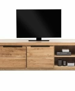 TV-Lowboard - Eiche - Teilmassiv - 160 Cm