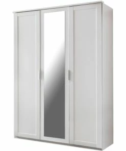 Drehtürenschrank - Weiß - 135 Cm Breit
