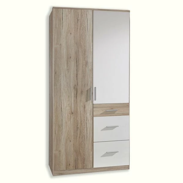 Kleiderschrank - San Remo Eiche - 90 Cm 1 Kleiderschrank - San Remo Eiche - 90 Cm
