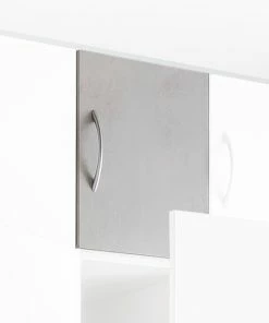 Aufsatz - Weiß-Betonoptik - 40x40x40 Cm