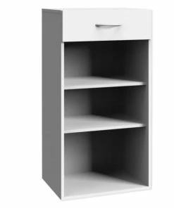 Regal - Weiß - 45x98 Cm