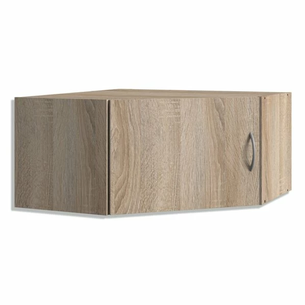 Eckschrankaufsatz - Eiche Sägerau - 80x40 Cm 1 Eckschrankaufsatz - Eiche Sägerau - 80x40 Cm