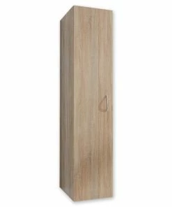 Drehtürenschrank - Eiche Sägerau - 45x185x54 Cm