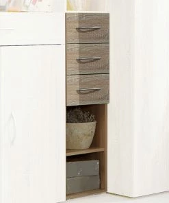 Regal - Eiche Sägerau - 40x126x40 Cm