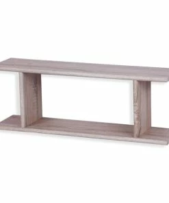 Wandregal - Sonoma Eiche - 2 Ablagen - 80 Cm