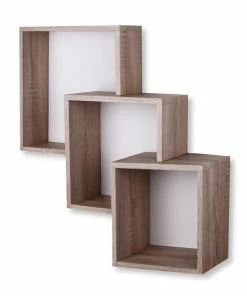 Wandregal - Sonoma Eiche - 3 Fächer