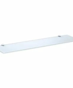 Wandboard - Glas - Weiß - 90x20 Cm