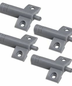 4er-Set Türdämpfer - Grau - Kunststoff