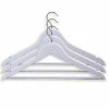 Helfix 3-teiliges Kleiderbügel-Set - Weiß - Mit Hosensteg