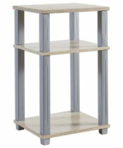 Regal - Sonoma Eiche-silber - 57 Cm Hoch