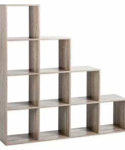 Raumteiler - Sonoma Eiche - 10 Fächer - 139x144 Cm