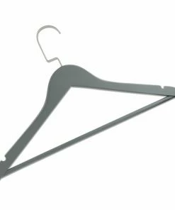 Kleiderbügel - Anthrazit - Massivholz