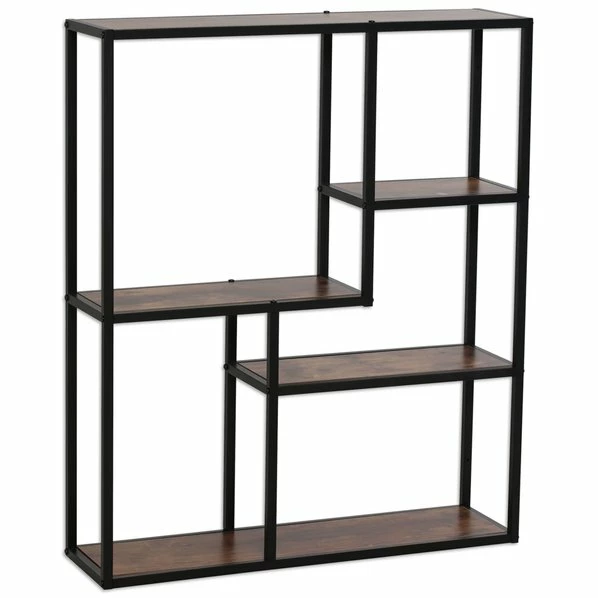 Regal - Eiche-schwarz - 90 Cm Hoch 1 Regal - Eiche-schwarz - 90 Cm Hoch