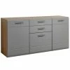 Luca Bessoni Sideboard AURIS - Basalt-Flagstaff Eiche - 163 Cm