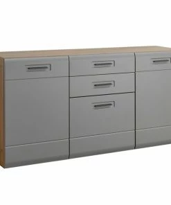 Luca Bessoni Sideboard AURIS - Basalt-Flagstaff Eiche - 163 Cm