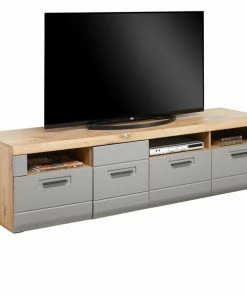 Luca Bessoni Lowboard AURIS - Basalt-Flagstaff Eiche - 190 Cm