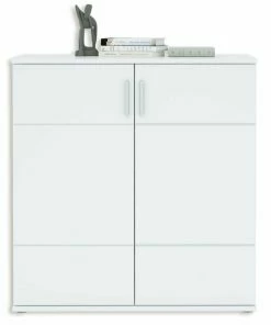 Kommode - Alpinweiß - 2 Türen - 88 Cm Breit