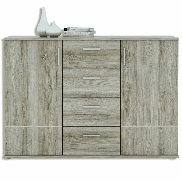 Sideboard - Sandeiche - 132 Cm Breit 1 Sideboard - Sandeiche - 132 Cm Breit