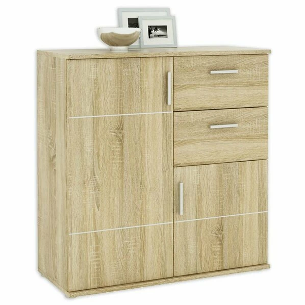 Kommode - Sonoma Eiche - 88 Cm Breit 1 Kommode - Sonoma Eiche - 88 Cm Breit