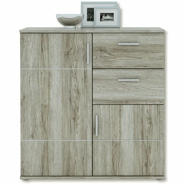 Kommode - Sandeiche - 88 Cm Breit 1 Kommode - Sandeiche - 88 Cm Breit