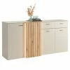 Sideboard SANTANA - Coast Evoke Eiche-kieselgrau - 4 Türen - 178 Cm