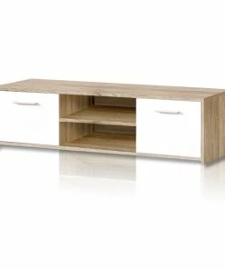 TV-Unterschrank - Sonoma Eiche-weiß - 136 Cm Breit