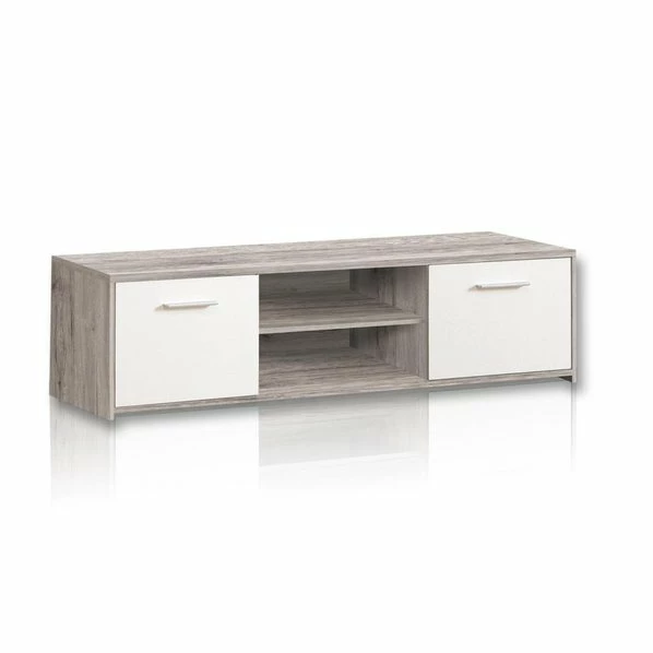 TV-Unterschrank - Sandeiche-weiß - 136 Cm Breit 1 TV-Unterschrank - Sandeiche-weiß - 136 Cm Breit
