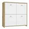 Kommode - Artisan Eiche-weiß - 77 Cm Breit - Vier Türen