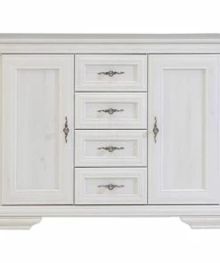 Sideboard - Schneeeiche - 121 Cm Breit