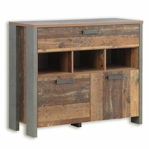 Kommode - Old Wood Vintage - 2 Türen - 107 Cm Breit 1 Kommode - Old Wood Vintage - 2 Türen - 107 Cm Breit