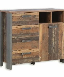 Kommode - Old Wood Vintage - 1 Tür - 107 Cm Breit