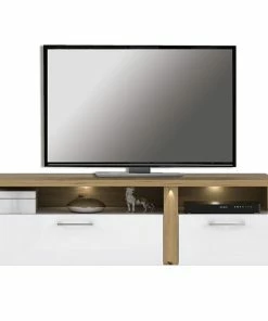 Lowboard - Weiß-Artisan Eiche - 51 Cm Hoch