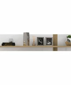 Wandboard - Weiß-Artisan Eiche - 30 Cm Hoch