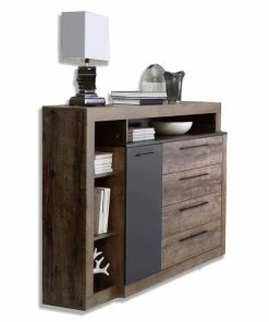 Sideboard - Schlammeiche-Schwarzeiche - 162 Cm