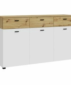 Sideboard - Weiß - Artisan Eiche - 150 Cm