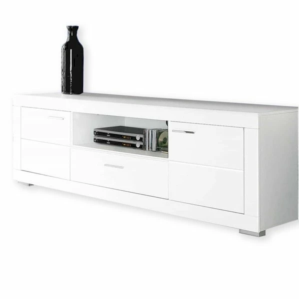 TV-Lowboard - Weiß - Matt - 196 Cm Breit 1 TV-Lowboard - Weiß - Matt - 196 Cm Breit